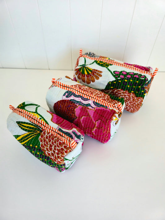 Cotton Blossom Pouches