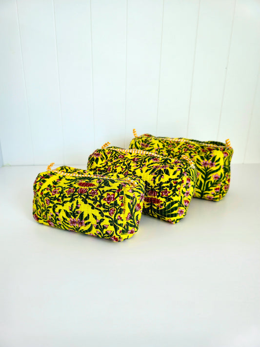Golden Fleur Pouches