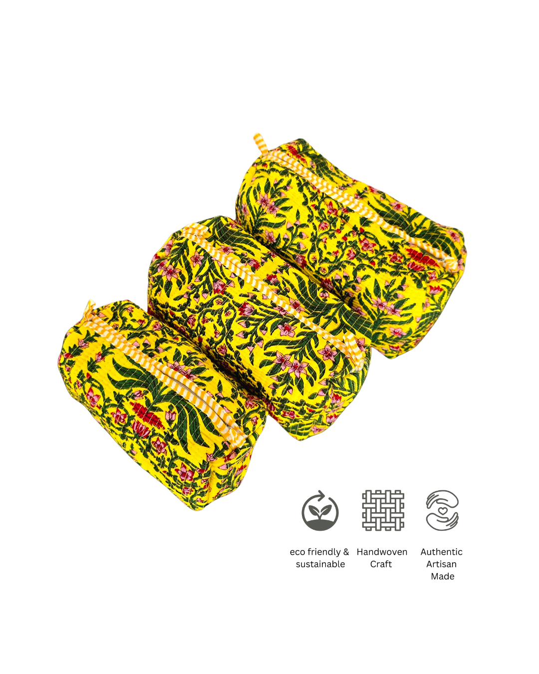 Golden Fleur Pouches