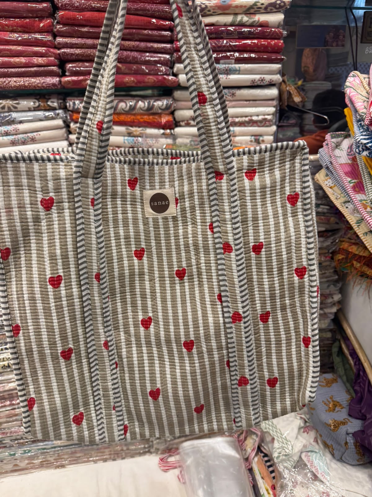 Sweetheart Stripe Tote