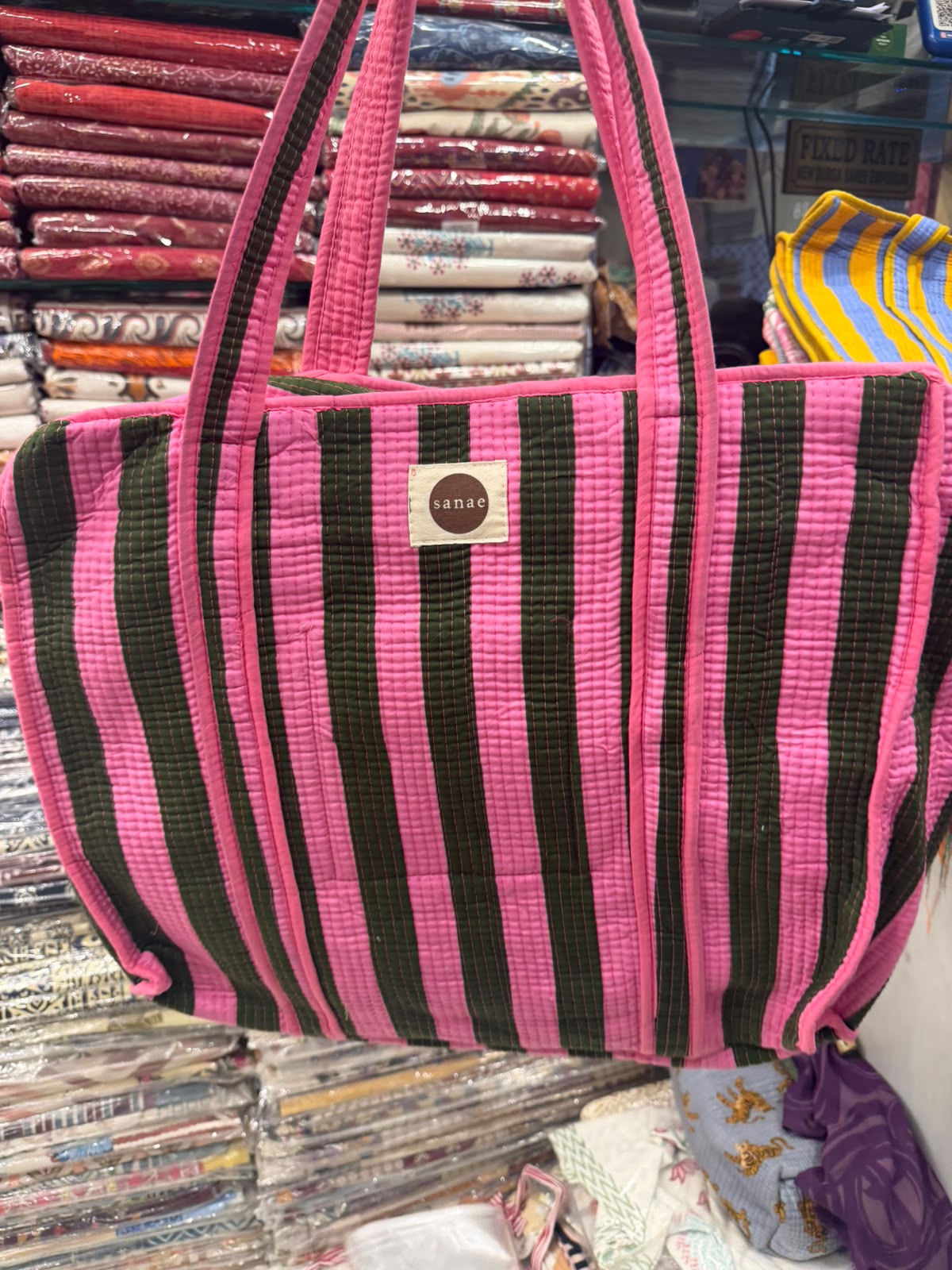 Watermelon Stripes Tote