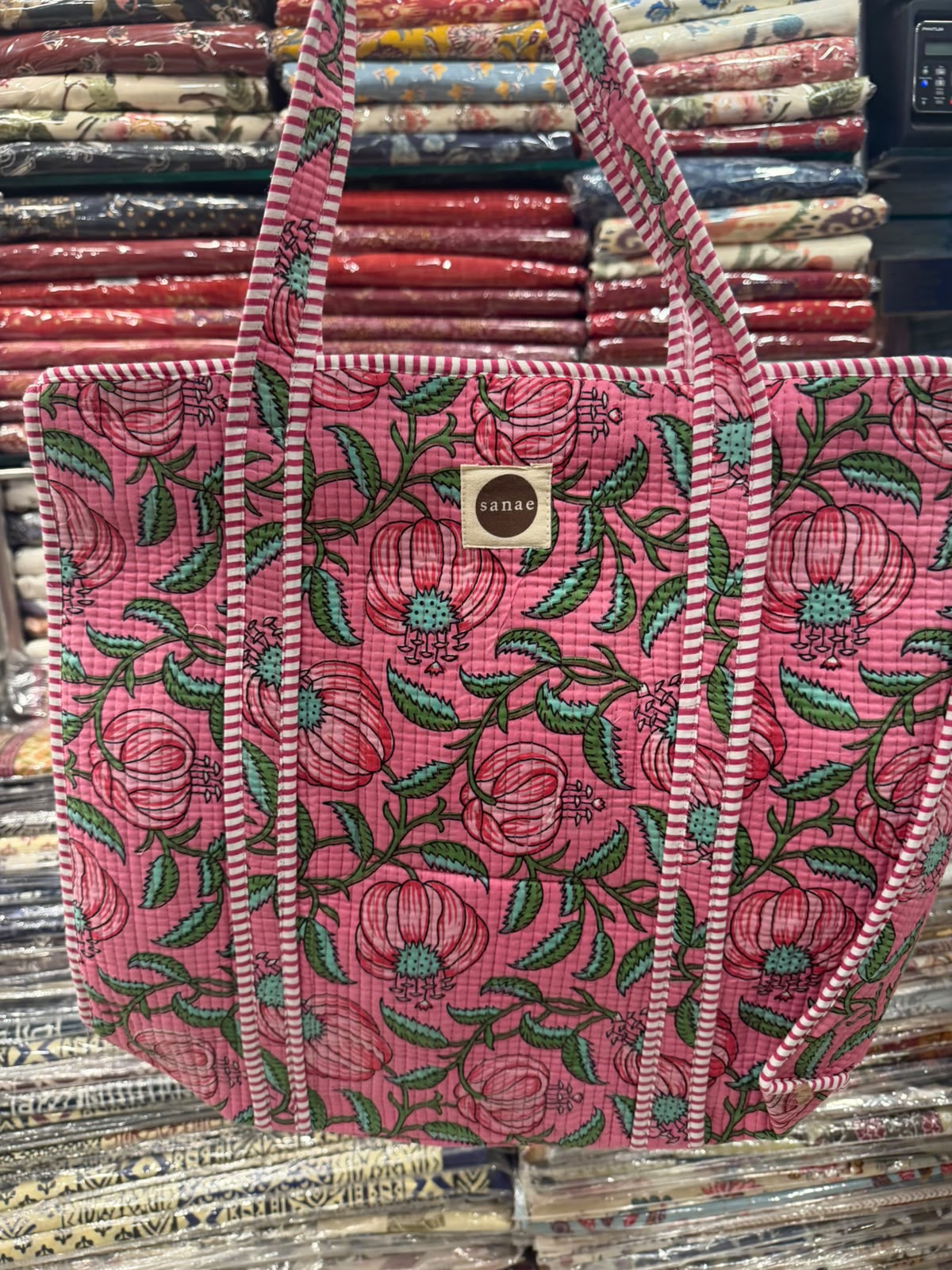 Pink Lotus Tote