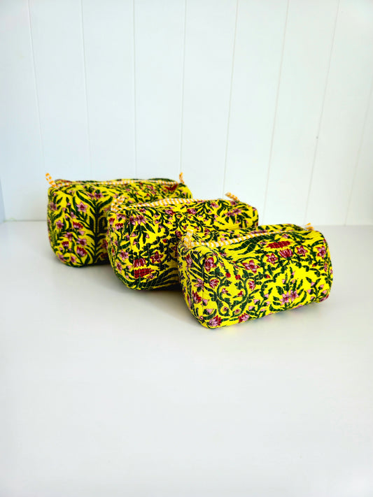 Golden Fleur Pouches