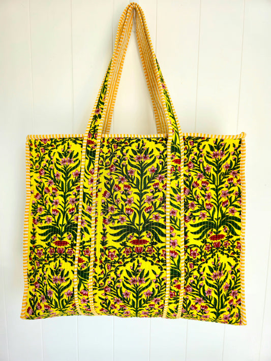 Golden Fleur Tote