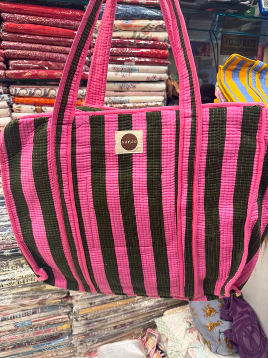 Watermelon Stripes Tote