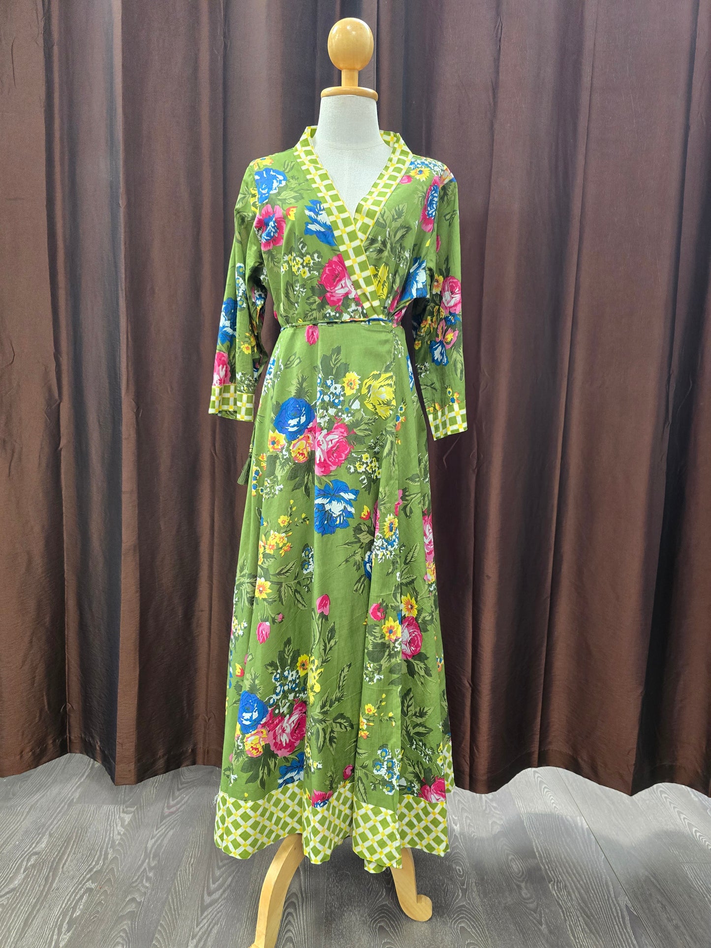 Eoldie Wrap Dress | Crimson Bloom