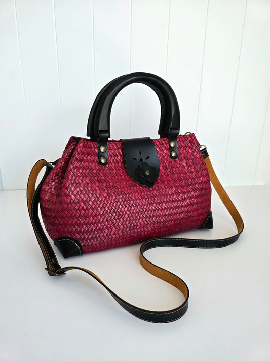 Petali Handbag - Rose Red