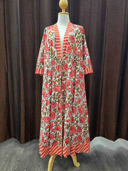Eoldie Wrap Dress | Crimson Bloom