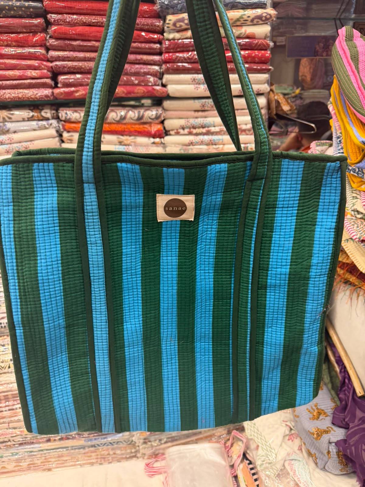 Sea Glass Stripes Tote