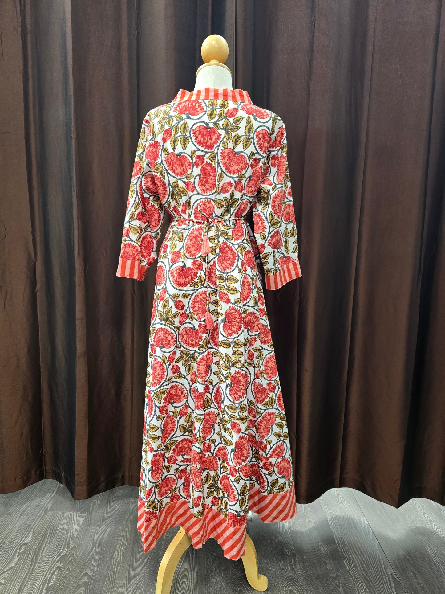 Eoldie Wrap Dress | Crimson Bloom
